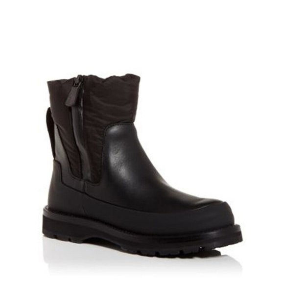 Moncler Rain Don't Care Waterproof Leather/Rubber Boots Size 40 DD293 - Picture 1 of 8